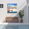 Coastal Cabins Outdoor Canvas Art Print - 35x35
